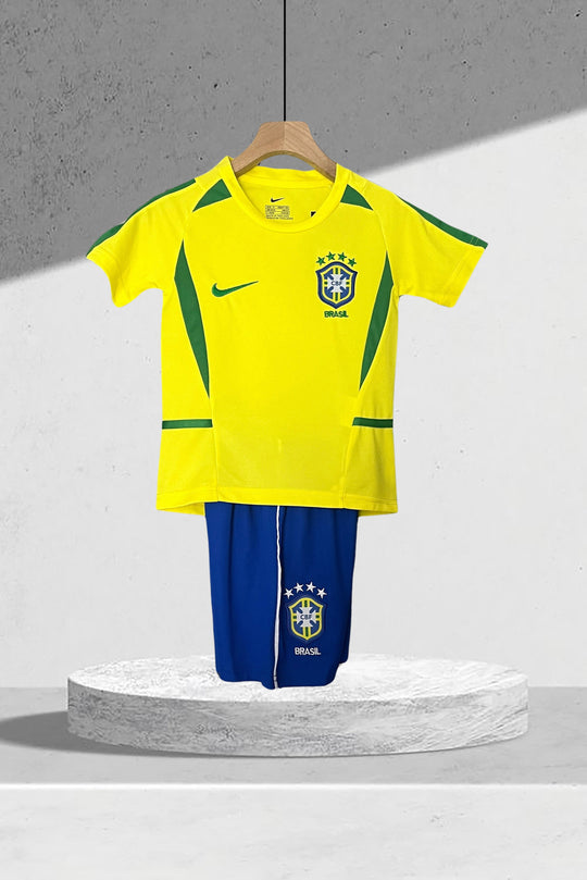 Brasilien 2002 Heimtrikot für Kinder