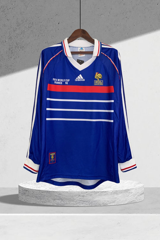 Frankreich 1998 WM Heimtrikot Langarmiges