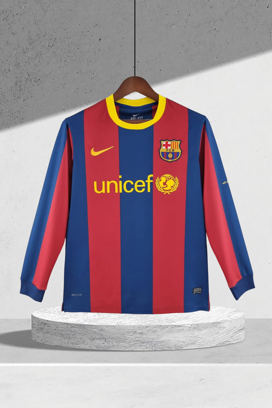 Barcelona 2010–2011 Heimtrikot Langarmiges