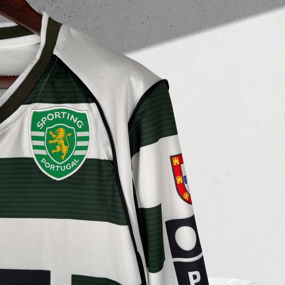 Sporting Lisboa 2001–2002 Heimtrikot Langarmiges