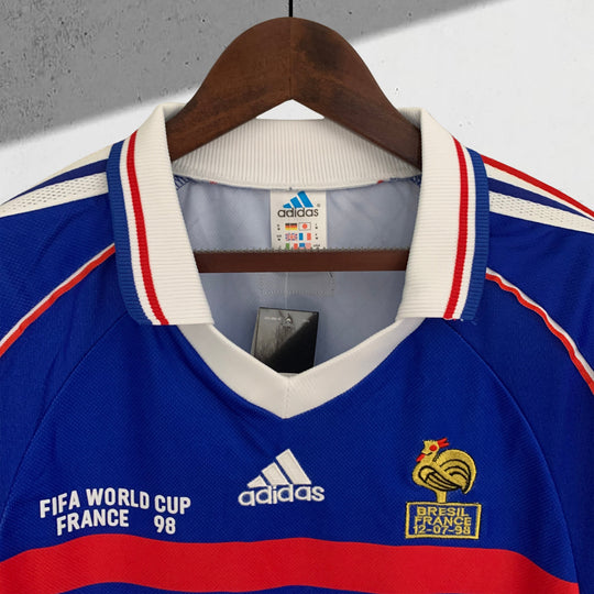 Frankreich 1998 WM Heimtrikot Langarmiges