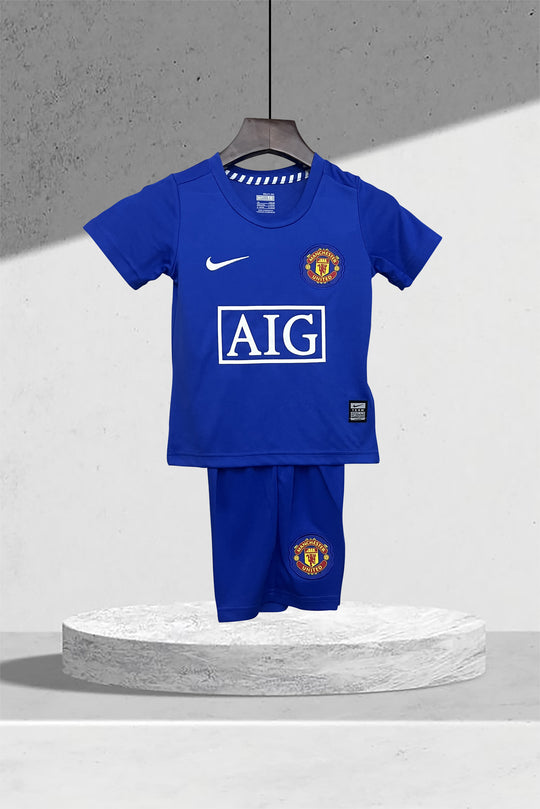 Manchester United 2008-2009 Auswärtstrikot für Kinder