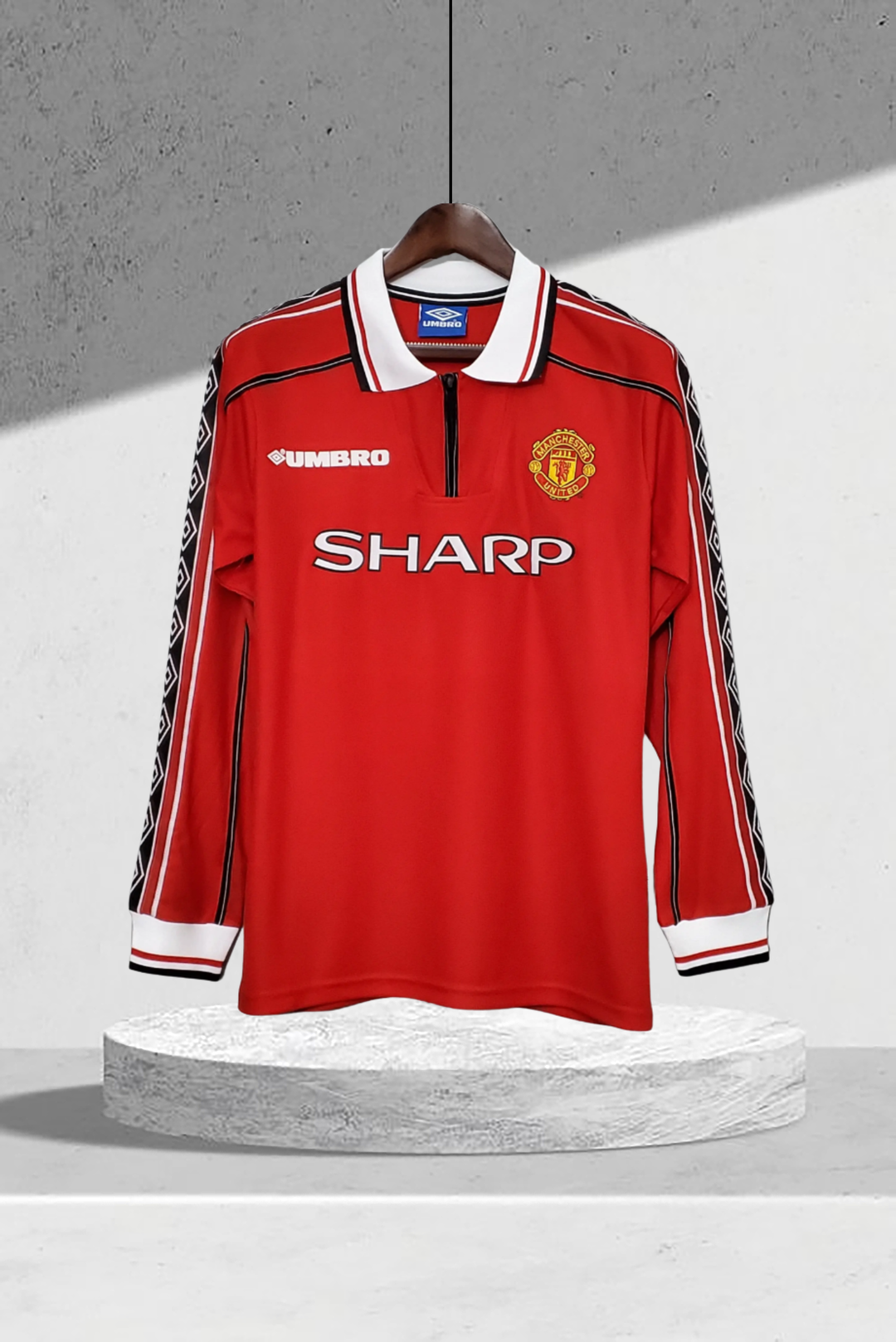 Manchester United 1998–1999 Heimtrikot Langarmiges