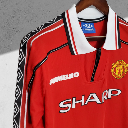 Manchester United 1998–1999 Heimtrikot Langarmiges
