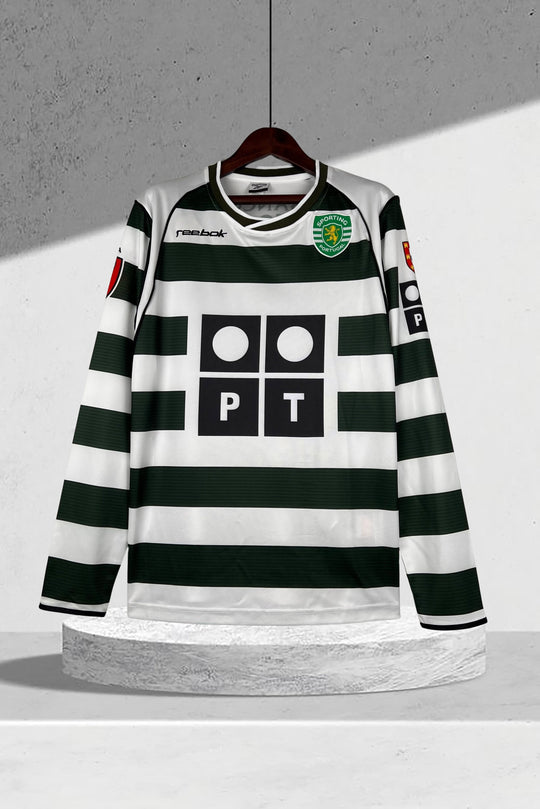 Sporting Lisboa 2001–2002 Heimtrikot Langarmiges