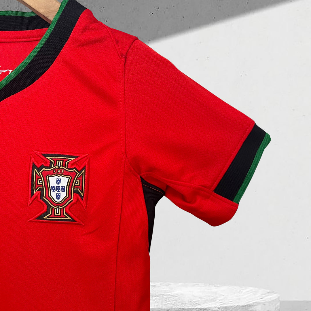 Portugal EM 2024 Heimtrikot für Kinder